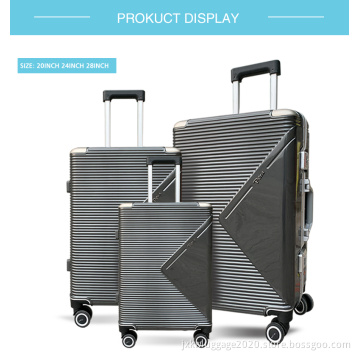 Colorful aluminium frame suitcase set